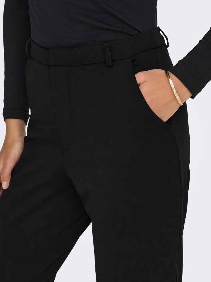 JDY GEGGO STRAIGHT PANT, Bukse, Black - Bilde 3