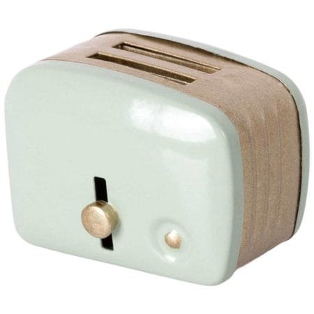 Maileg, Miniature toaster with bread, Mint