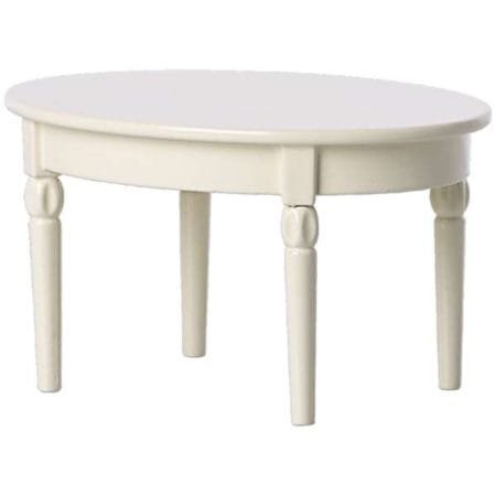 Maileg Dining table - Spisebord, Mouse, Metall, White