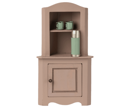 Maileg, Miniature corner cabinet- Hjørneskap - Light green