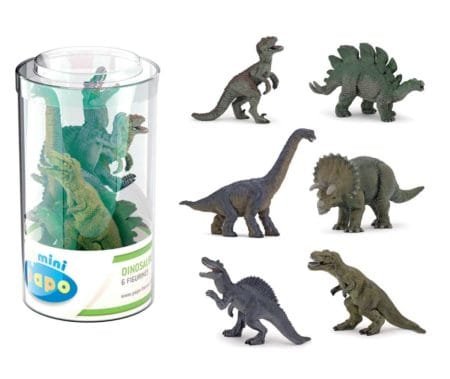 Papo, Dinosaurer, Mini PLUS Dinosaurs (Tube. 6 pcs)