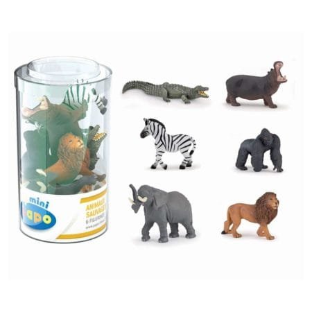 Papo, Jungel, Mini PLUS Wild (Tube. 6 pcs)