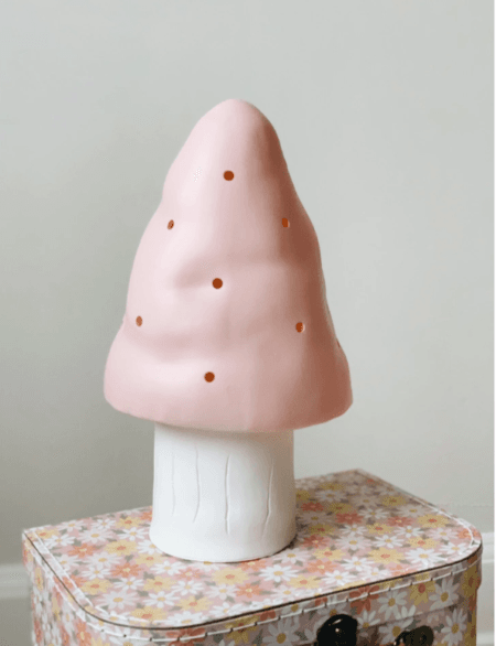 Egmont, Lamp Small Mushroom,Sopp Lampe, Vintage Pink