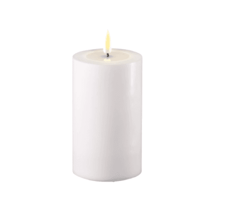Deluxe Homeart, LED-LYS, KUBBELYS, 7,5 * 12,5 cm, HVIT