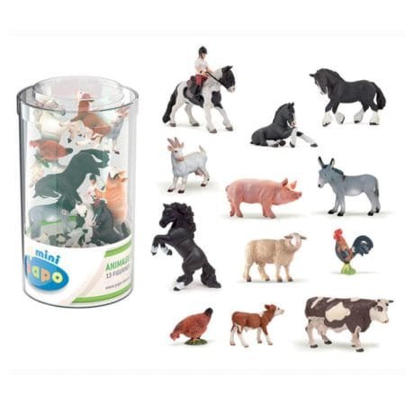 Papo, Gårdsdyr, Mini PLUS Mini PLUS Farm (Tube. 12 pcs)