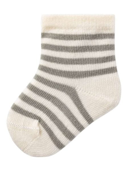 LIL’ ATELIER ELOVE STRIPE SOCK, Sokker, Dried Sage