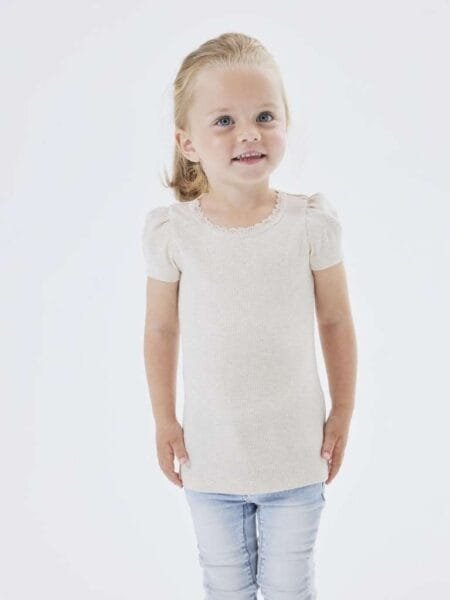 NAME IT, KAB SS TOP, T-skjorte, Peyote Melange