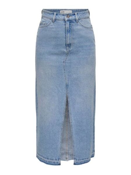 JDY BELLA HW LONG SKIRT DNM, Dongeriskjørt, Light Blue Denim