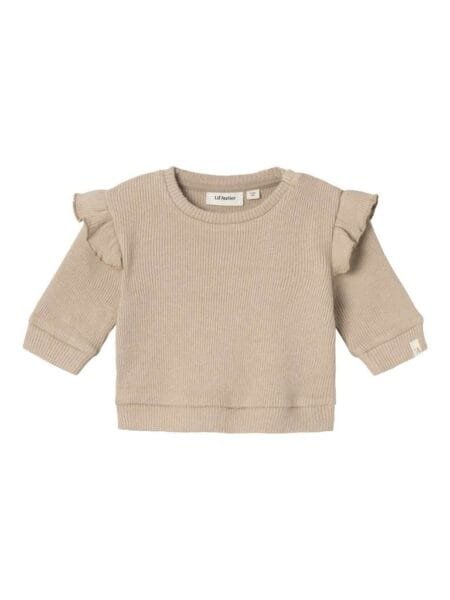 LIL ATELIER, SOPHIA LS TOP/Genser, Travertine/Melange