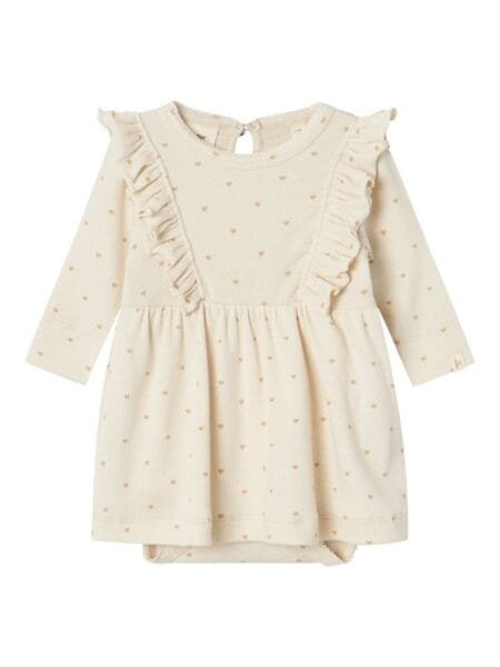 LIL’ ATELIER, GAGO LS BODY DRESS/Kjole med body, Turtledove