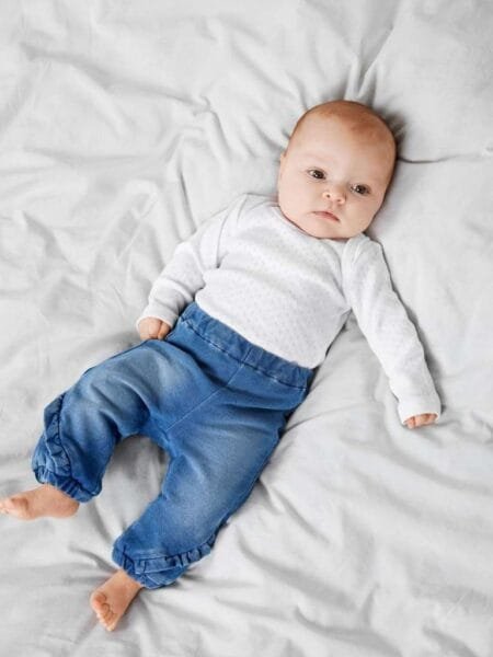 NAME IT BODY 2P LS, White Needledrop NOOS, Bright White