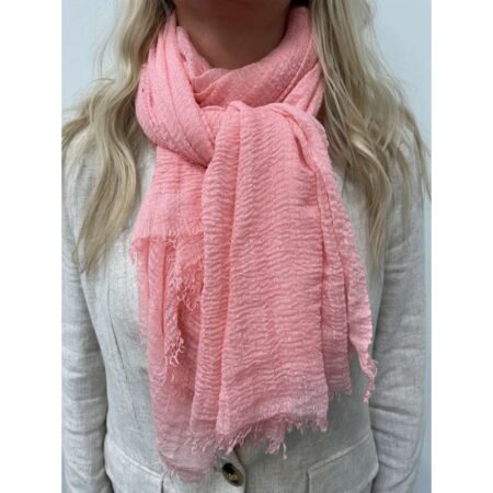 Mdc Scarf- Skjerf i 100% Viskose, Rosa
