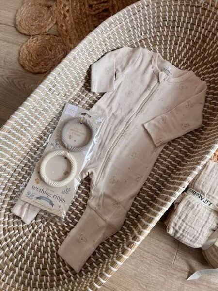NAME IT,NIGHTSUIT ZIP, Pysjamas, KOALA,Rainy Day/ Beige, str50-104
