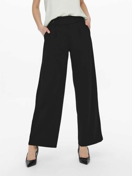 JDY GEGGO NEW LONG PANT,Button, JRS NOOS, Bukse, Black