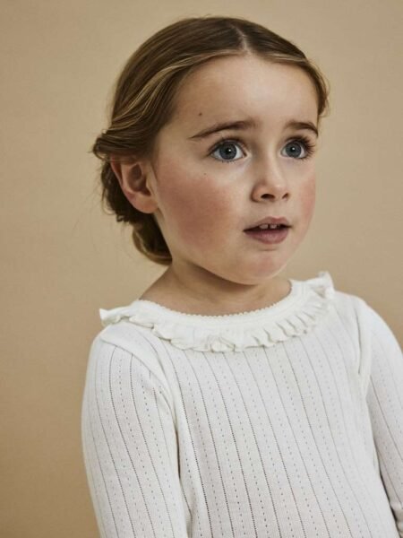 LIL ATELIER, RACHEL NIS LS SLIM TOP, Genser, Coconut Milk