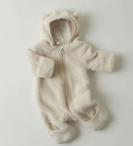 NAME IT, MAYAN TEDDY SUIT, Teddydress, baby, Whitecap Gray