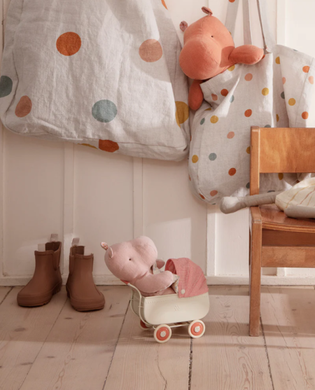 Maileg Pram- barnevogn,  Micro - Coral