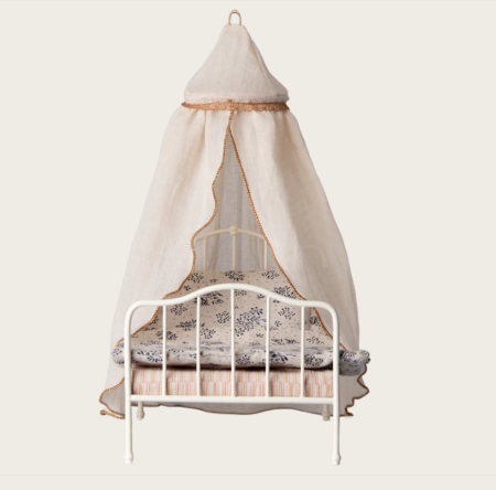 Maileg. Miniature Bed Canopy- Sengehimmel, Cream