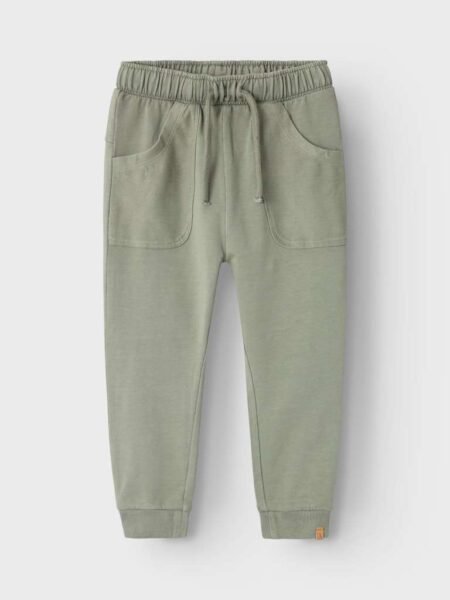 Lil' Atelier, OMADS NREG SWEAT PANT, Bukse, Seagrass/Grønn
