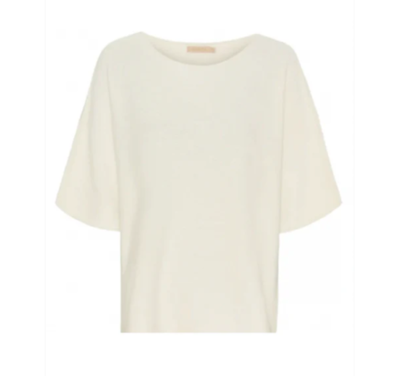 Mdc Sia Knit- Genser,, Viskoseblanding, Panna- Offwhite