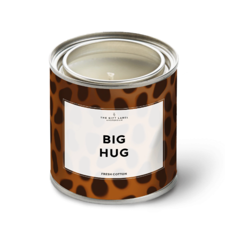 The Gift Label Candles  310gr, Big Hug, Fresh Cotton