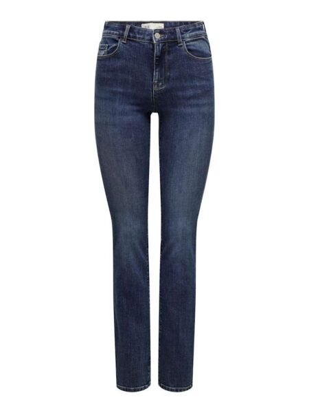 JDY BLAIR MID WAIST STRAIGHT JEANS DNM- Dongeribukse, Mørk Blå Denim