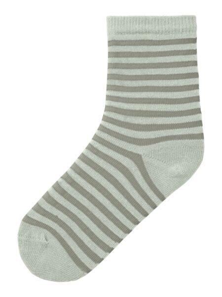 LIL’ ATELIER ELOVE STRIPE SOCK, Sokker, Green Tint