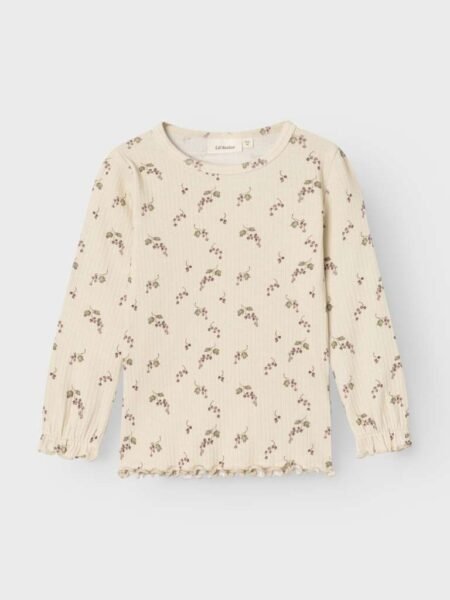 LIL ATELIER GIO BIM LS SLIM TOP LIL, Genser, Birch BERRIES/Bær