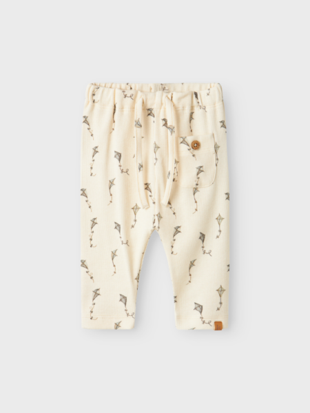 LIL ATELIER GAVO ELO LOOSE PANT - Bukse,  Turtledove KITES