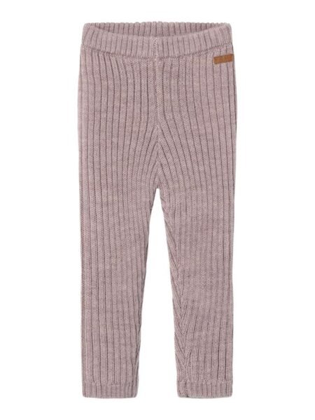 NAME IT, WRISS WOOL KNIT LEGGING, Strikket bukse, Purple Dove