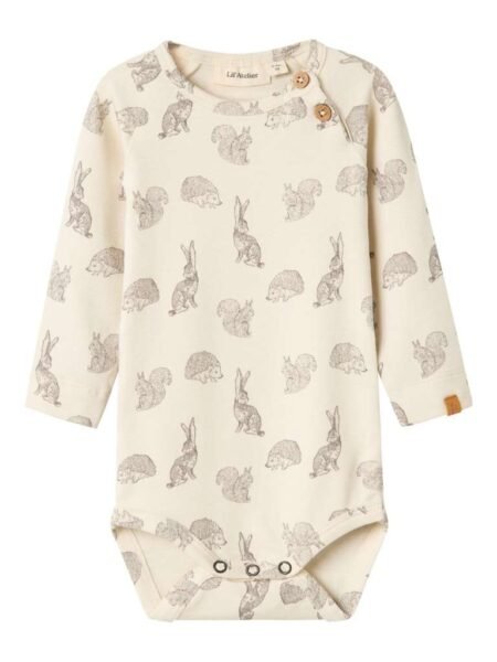 LIL ATELIER, GEO ASI LS SLIM BODY, Skogsvenner, Turtledove