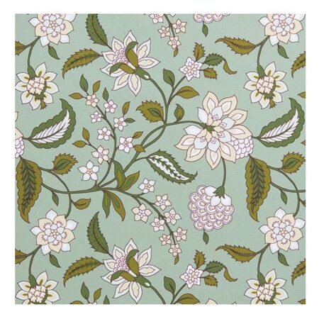 Bungalow  Denmark Serviett, Paper Napkin 20x20cm Divya Ivy -  Grønn Blomstrer 50stk