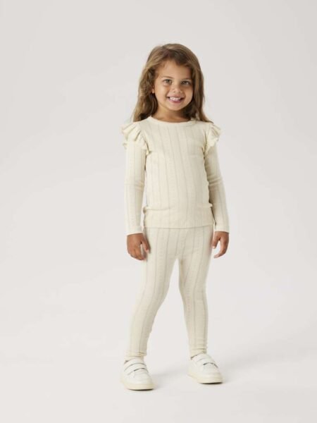 NAME IT, JULIA LS SLIM TOP, Genser, Summer sand