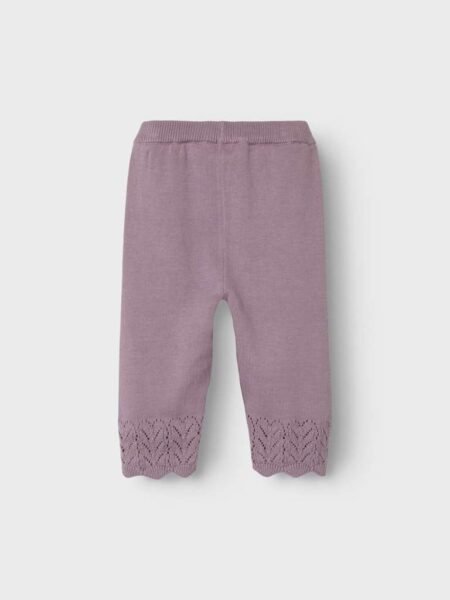 NAME IT, TIMIE KNIT PANT, Finstrikket bukse, Elderberry