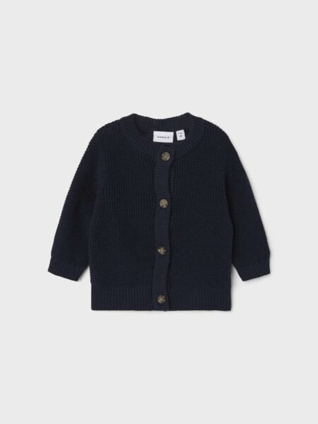 NAME IT, BUBBA LS KNIT CARD, Cardigan, jakke, Dark Sapphire/Mørk blå
