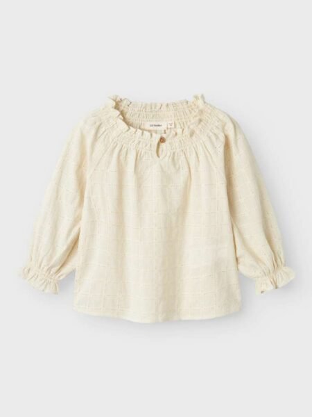 LIL ATELIER, BINDA LS LOOSE SHIRT, Bluse, Turtledove