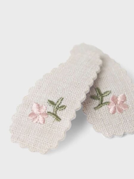 LIL ATELIER, ACC-OLALA 2P HAIR CLIPS, 2pk Hårspenne, Shadow Gray