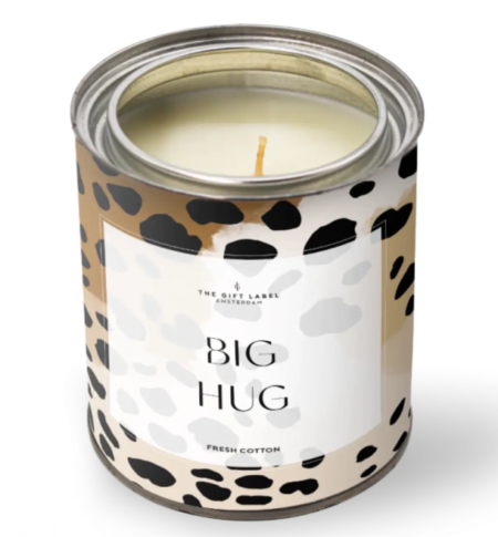 The Gift Label Candles  310gr, Big Hug, Fresh Cotton