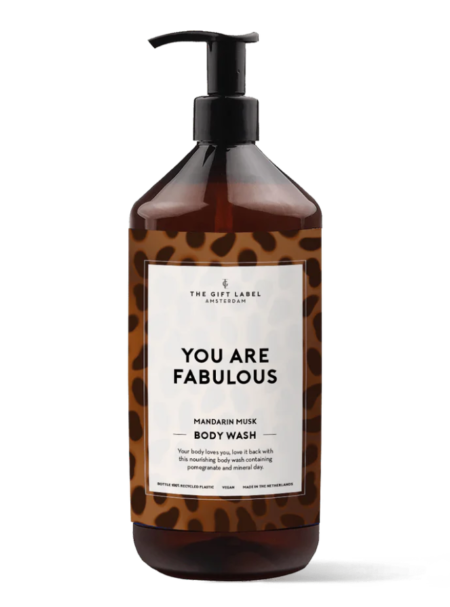 The Gift Label, Stay Fabulous, Dusjsåpe, Body Wash, 1000ml