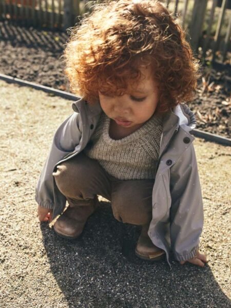 LIL ATELIER LADRY10 RAIN SET AOP FO LIL- Regnsett, Mourning Dove