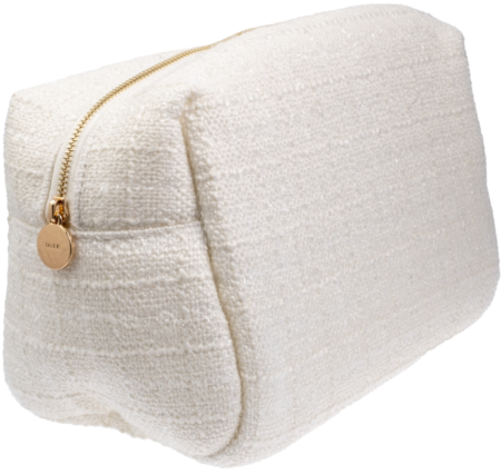 Dark Department, Tweed Make-Up Pouch Large, Toalettmappe, Off White
