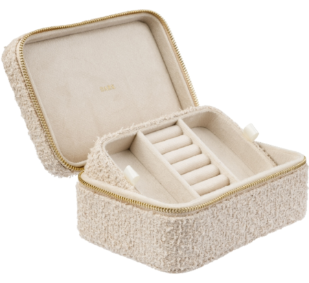Dark Department, Tweed Jewellery Box, Smykkeskrin, Sand/Beige