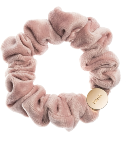 Dark Department, Velvet Mini Scrunchie, Hårstrikk, Pale Rose/Dus Rosa