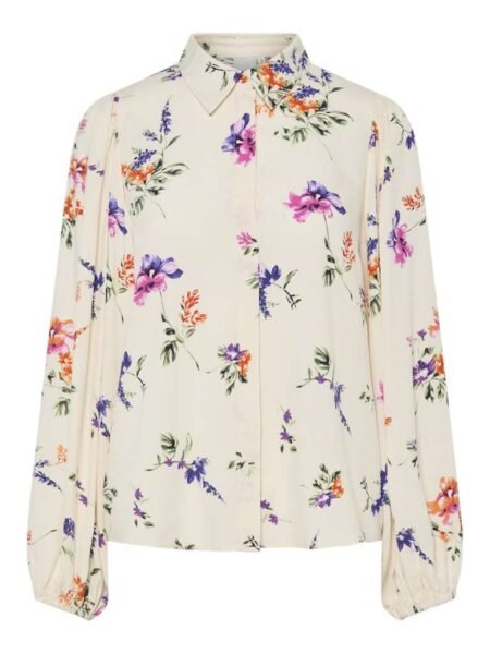 YAS ASINA LS SHIRT S. NOOS- Skjorte/ Bluse, Whitecap Gray BOTANICA