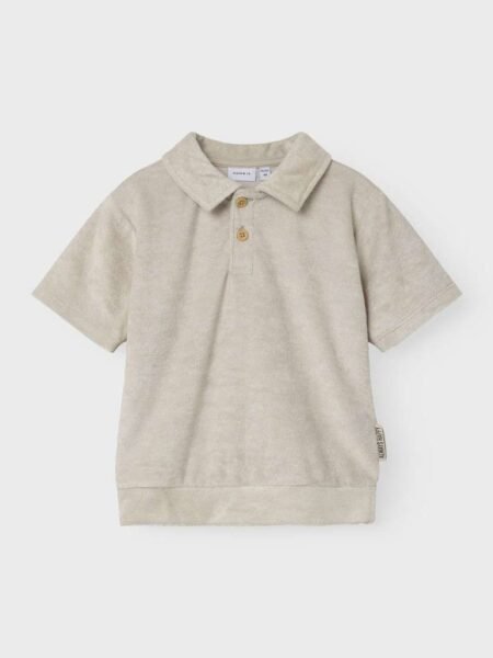 Name It FREDE NREG TERRY SS POLO BOX- Frotte Trøye, Peyote