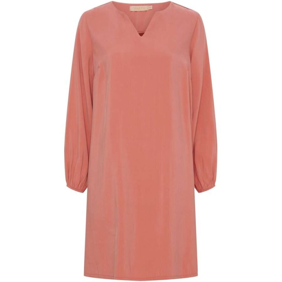 Mdc Louison Dress - Viskose Kjole, Pepperrose