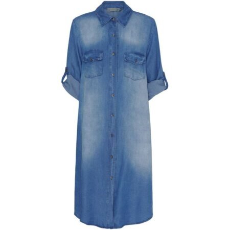 Mdc Florentina Dress - Denim Kjole, Medium Blue/Blå
