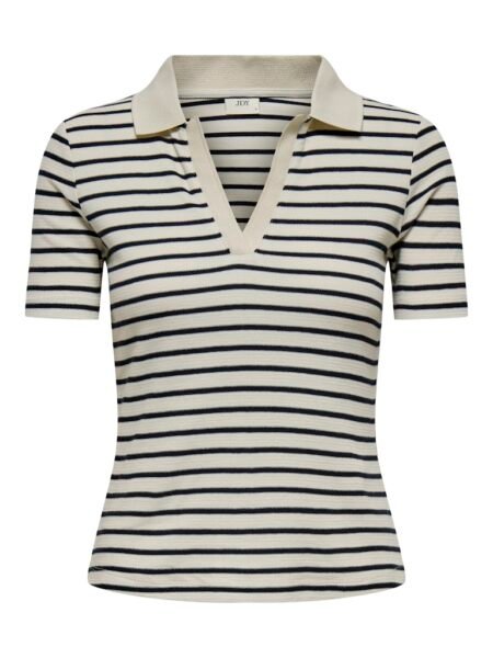 JDY ROMA S/S POLO TOP JRS DIA, Tapioca SKY CAPTAIN