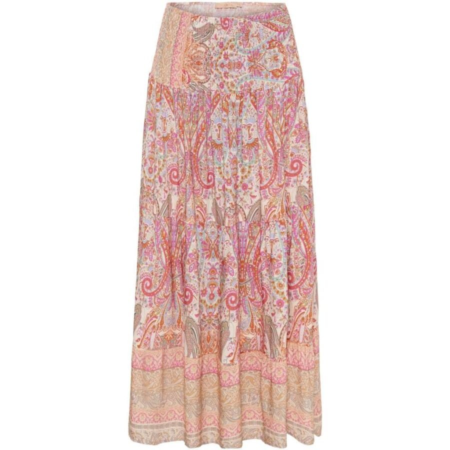 Mdc Princess Skirt- Skjørt i viskose, Onesize, Beige Print 5201