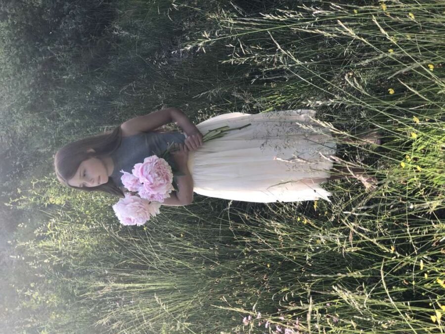 Fianoa Tyllskjørt Lys Peach/ Offwhite - Bilde 13
